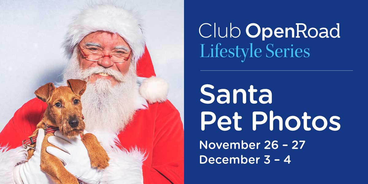 All Pets Welcome: Pet Photos with Santa at OpenRoad Auto Group